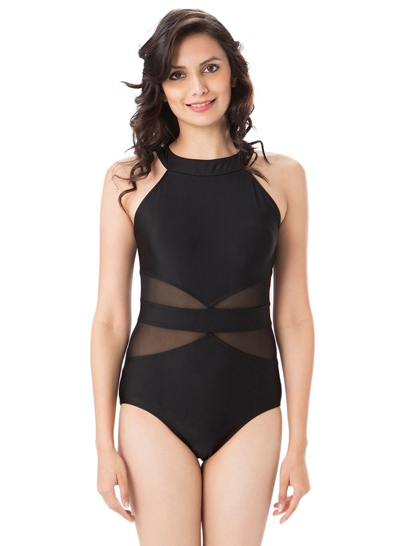 black solid monokini - 14921546 - Zoom Image - 1