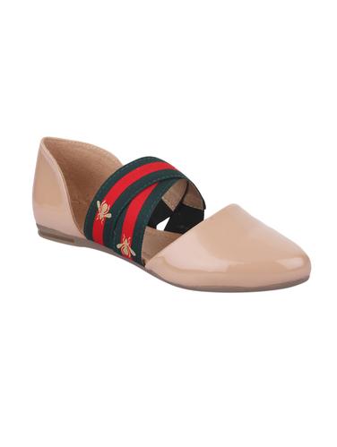 beige suede slip on ballerina - 14922639 - Very Small Image - 1