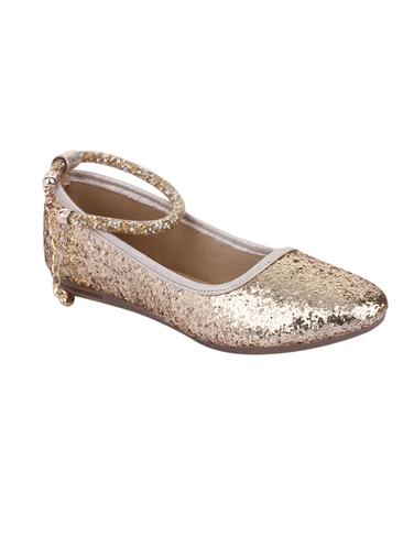 gold suede slip on ballerina - 14922644 - Very Small Image - 1