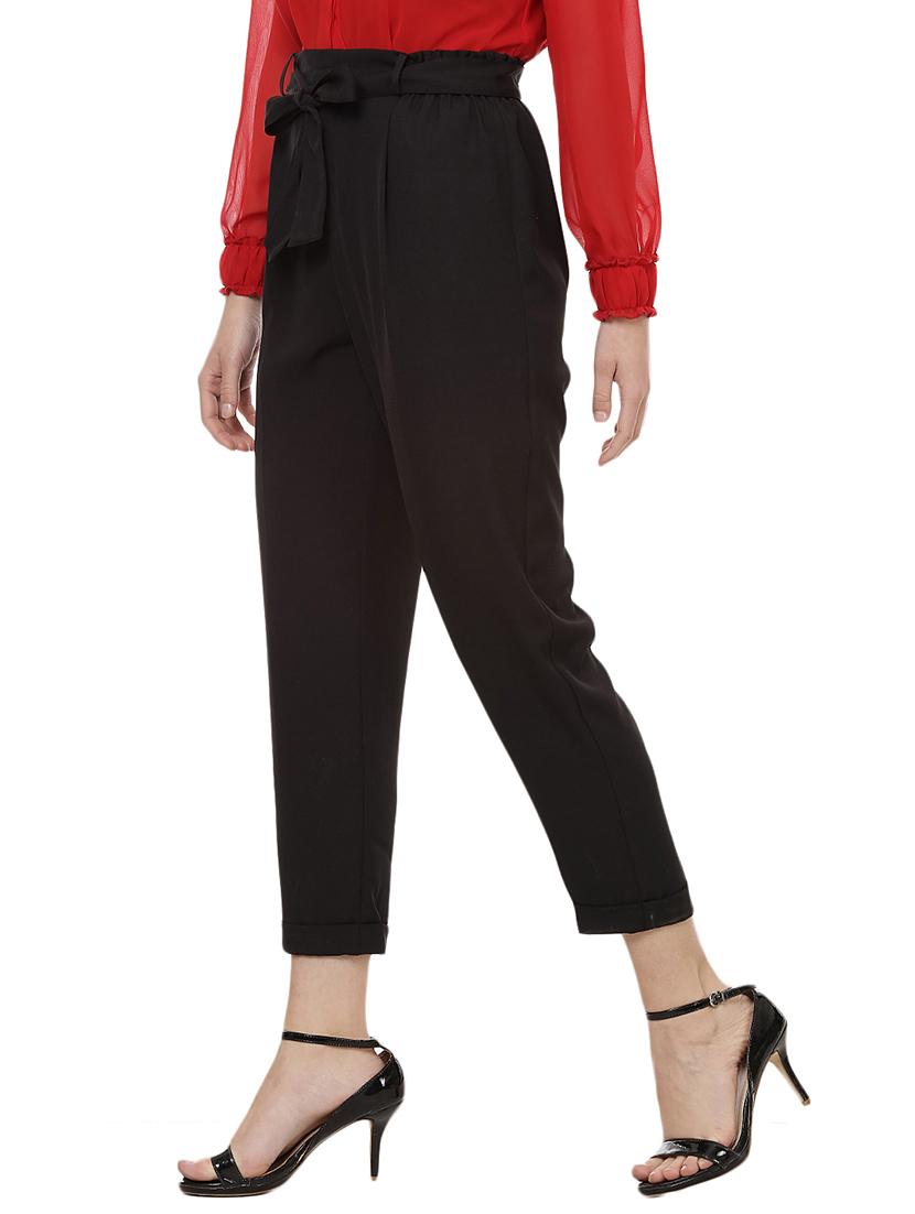 black solid peg trouser - 14923823 - Zoom Image - 2