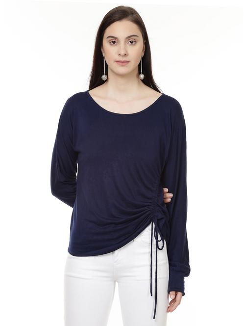 asymmetric ruched detail top - 14923877 - Standard Image - 1