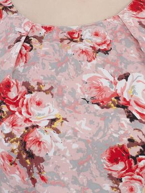 tie knot floral a-line dress - 14924063 - Standard Image - 4