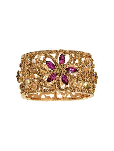 Purple Gold Tone Stone Bangles - 14924179 - Very Small Image - 1