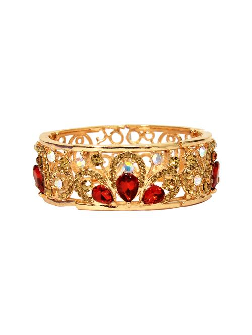 Red Gold Tone Bangle Bracelet - 14924193 - Standard Image - 1