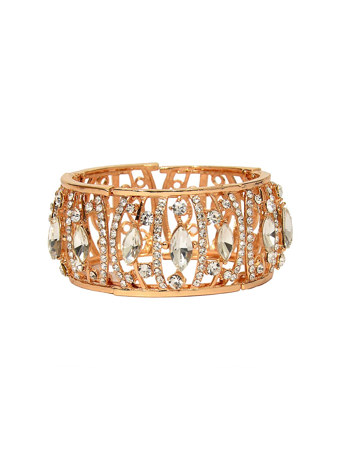 Gold Tone Bangle Bracelet - 14924201 - Zoom Image - 1