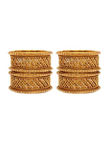 Gold Tone Stone Bangles - 14924266 - Very Small Image - 1