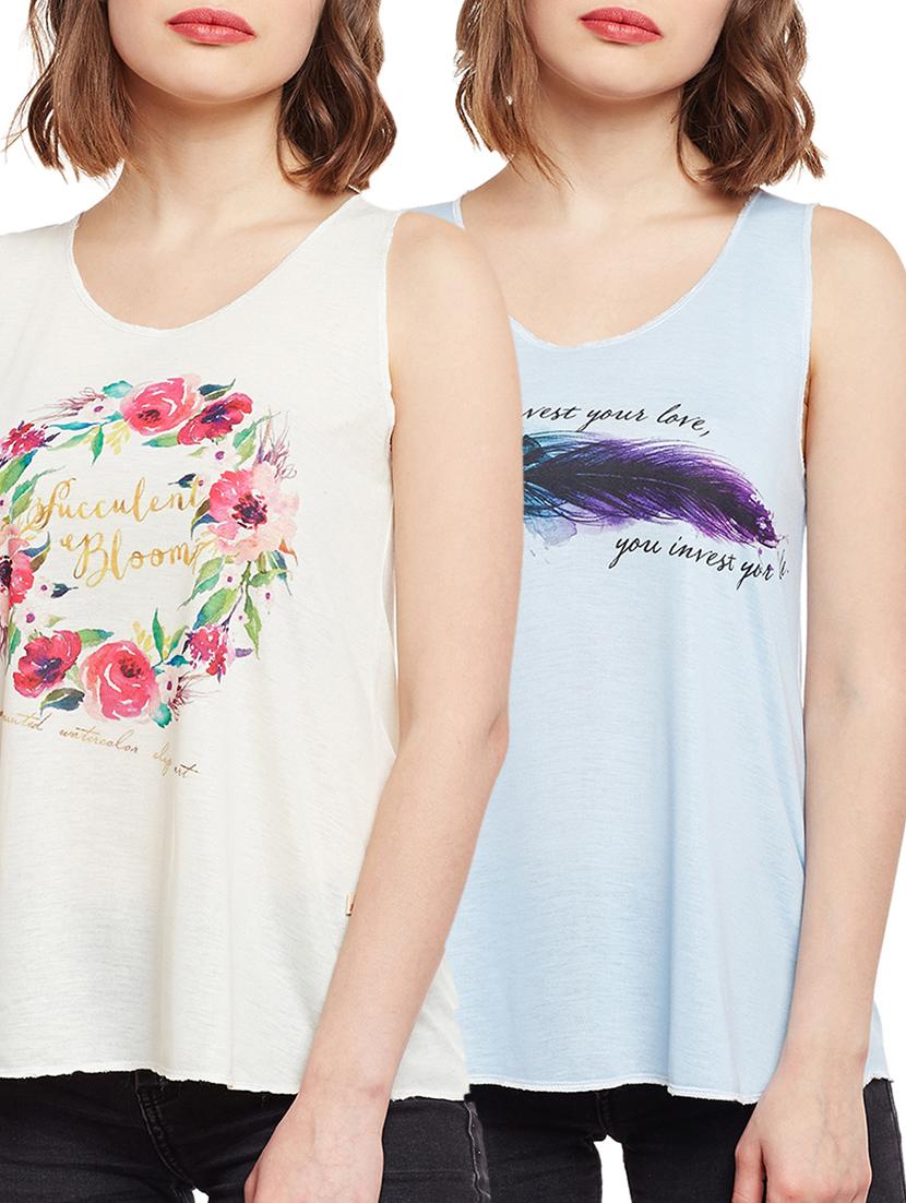 set of 2 multi colored tank tee - 14924407 - Zoom Image - 1