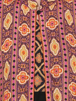 black rayon layered kurta - 14924531 - Standard Image - 4