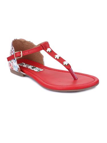 red ankle strap sandal - 14925456 - Very Small Image - 1