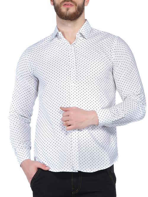 white cotton casual shirt - 14925647 - Standard Image - 1