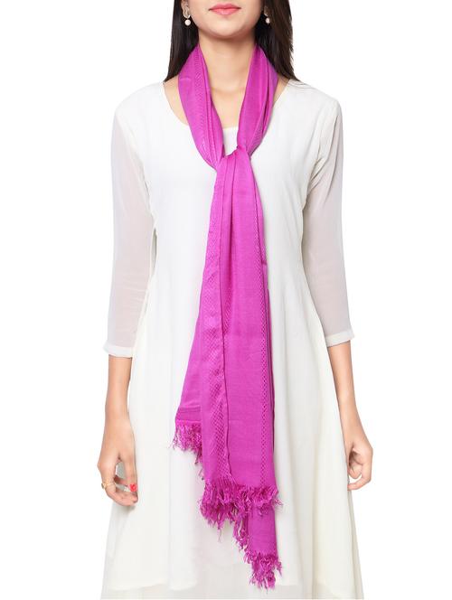 pink viscose stole - 14925709 - Standard Image - 1