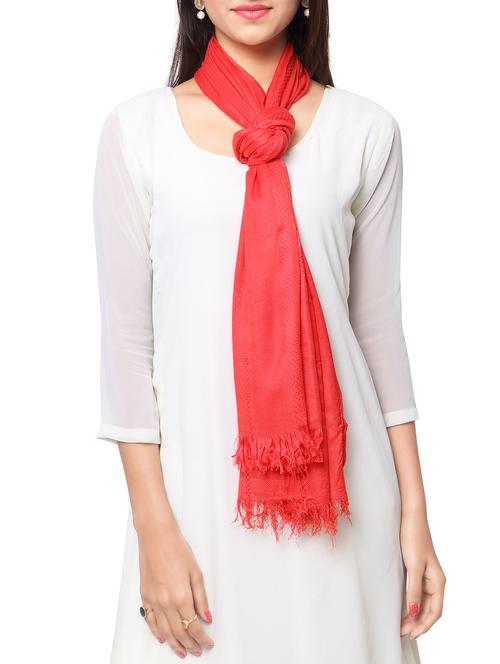 red viscose stole - 14925710 - Standard Image - 1