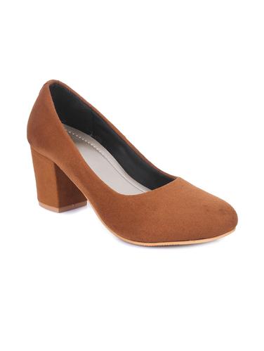 brown suede slip on pumps - 14925979 - Very Small Image - 1