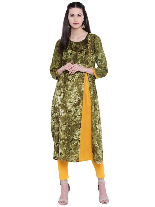 Printed straight kurta - 14925995 - Standard Image - 1