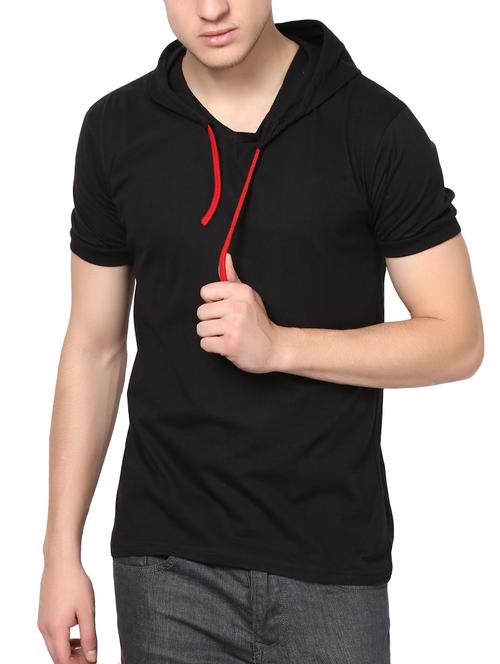 black cotton t-shirt - 14926010 - Standard Image - 1