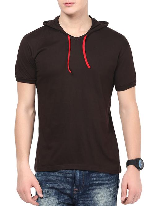 brown cotton t-shirt - 14926011 - Standard Image - 1