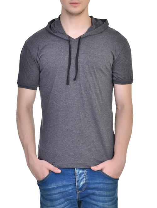 grey cotton t-shirt - 14926013 - Standard Image - 1