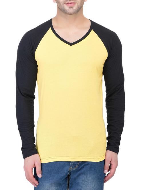 yellow cotton raglan tshirt - 14926028 - Standard Image - 1