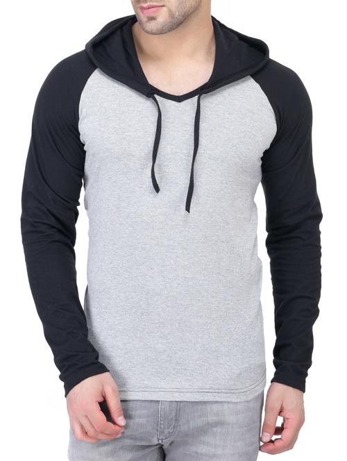 grey cotton raglan tshirt - 14926030 - Standard Image - 1