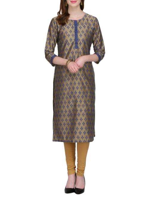 KAANCHIE NANGGIA cotton block printed kurta - 14926472 - Standard Image - 1