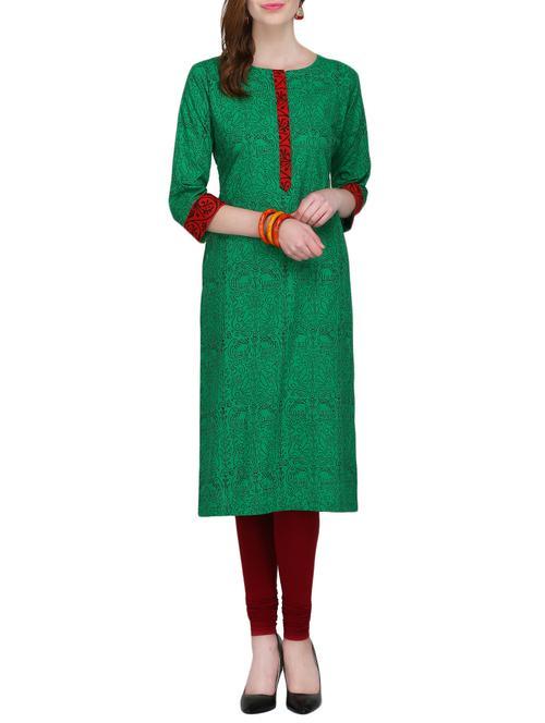 KAANCHIE NANGGIA cotton block printed kurta - 14926474 - Standard Image - 1