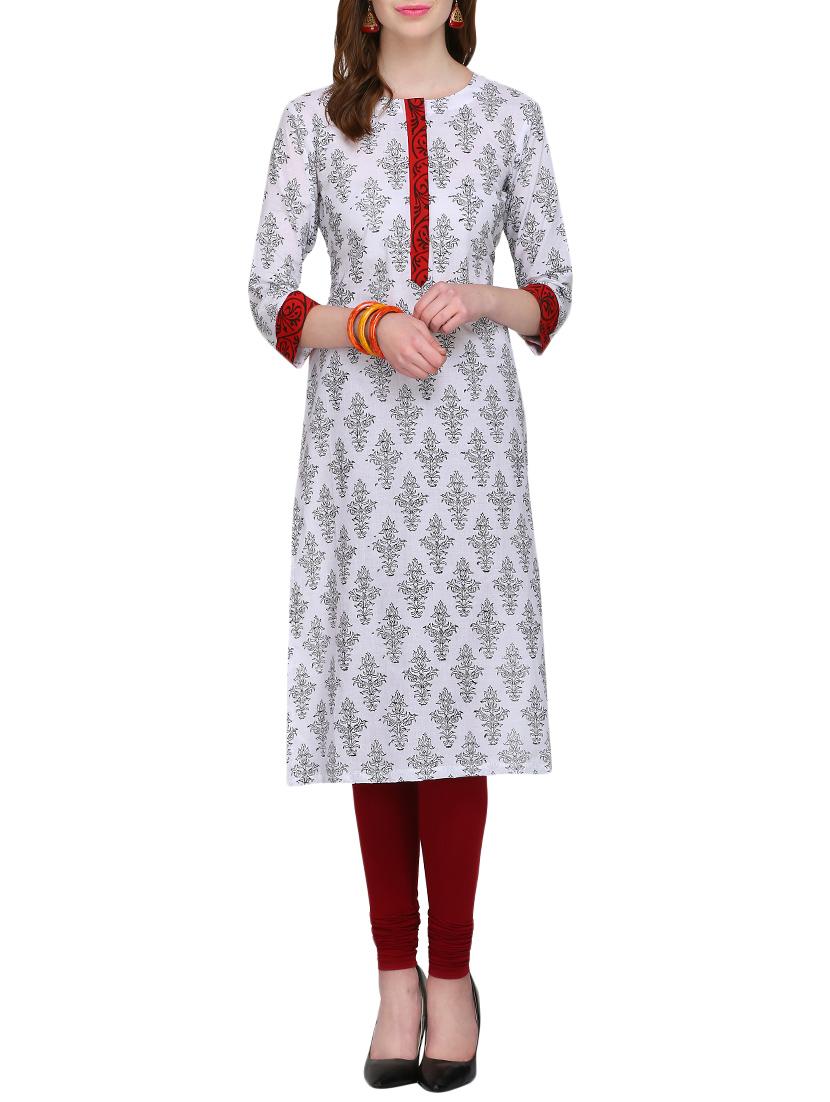 KAANCHIE NANGGIA cotton block printed kurta - 14926476 - Zoom Image - 1