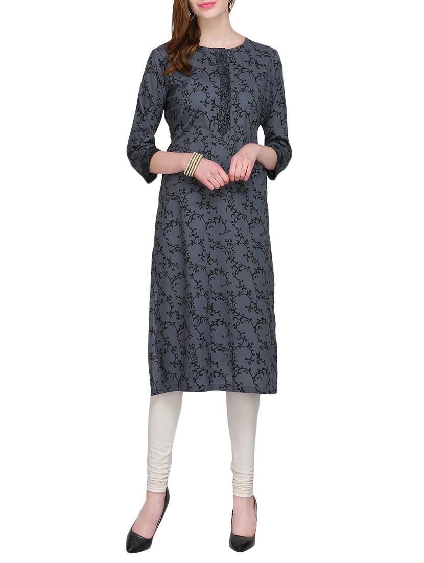 KAANCHIE NANGGIA cotton block printed kurta - 14926477 - Zoom Image - 1