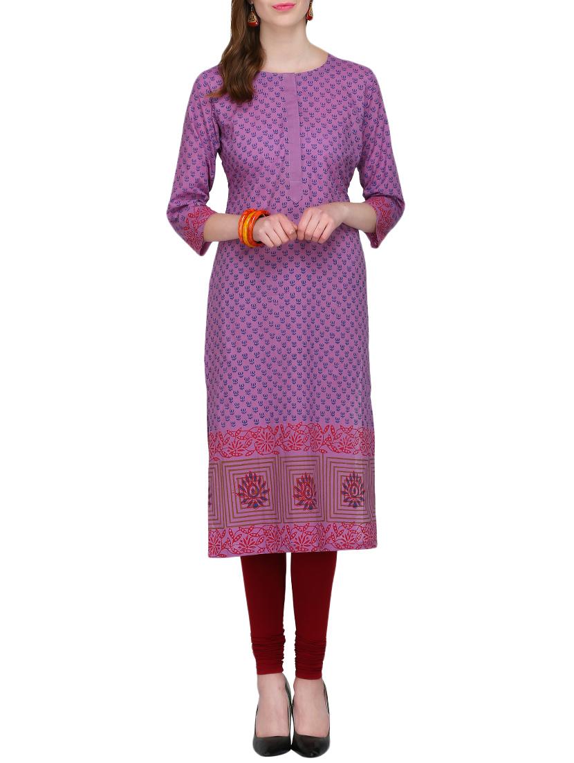 KAANCHIE NANGGIA cotton block printed kurta - 14926488 - Zoom Image - 1