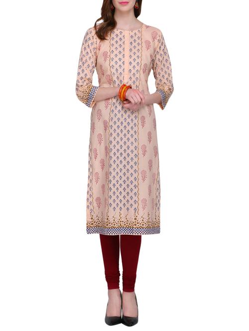 KAANCHIE NANGGIA cotton block printed kurta - 14926560 - Standard Image - 1