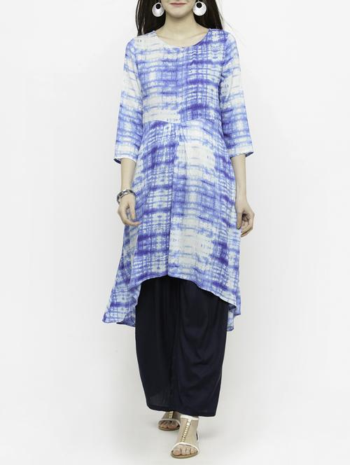 white cotton kurta palazzo set - 14928251 - Standard Image - 1