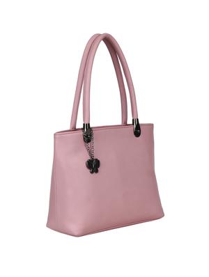pink leatherette regular handbag - 14929125 - Standard Image - 4