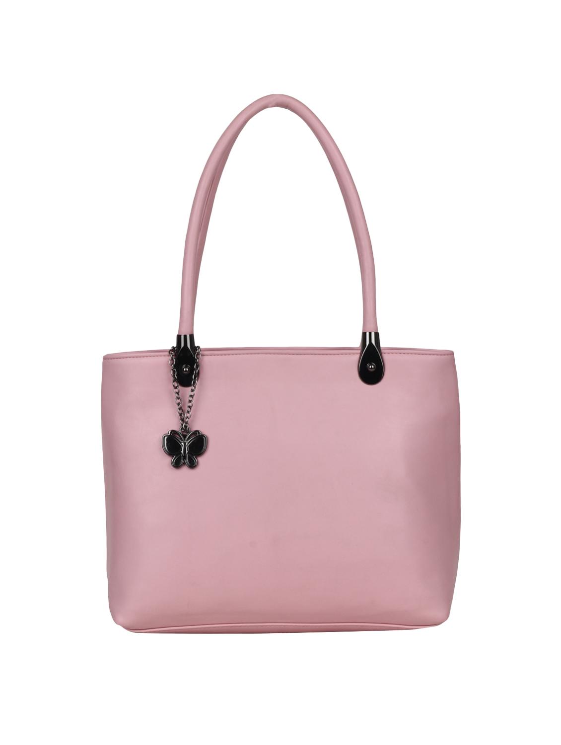 pink leatherette regular handbag - 14929125 - Zoom Image - 1