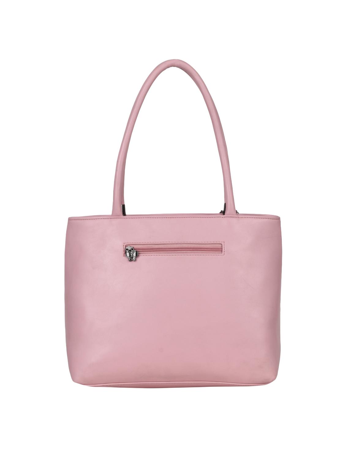 pink leatherette regular handbag - 14929125 - Zoom Image - 2