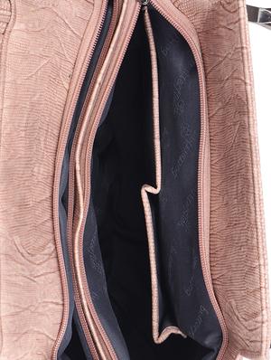 pink leatherette (pu) regular handbag - 14929148 - Standard Image - 3