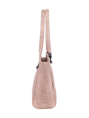 pink leatherette (pu) regular handbag - 14929148 - Standard Image - 4