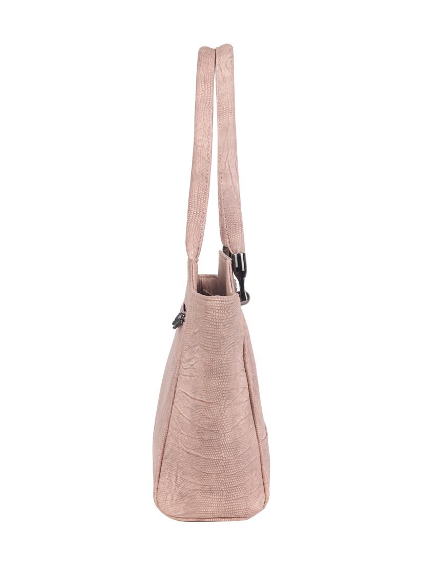 pink leatherette (pu) regular handbag - 14929148 - Zoom Image - 4