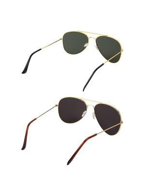 abner combo of aviator & aviator sunglases - 14930815 - Standard Image - 4