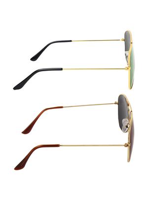 abner combo of aviator & aviator sunglases - 14930815 - Standard Image - 5
