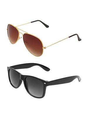 abner combo of aviator & wayfarer sunglases - 14930920 - Standard Image - 2