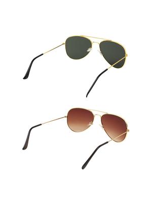 abner combo of aviator & aviator sunglases - 14930926 - Standard Image - 4