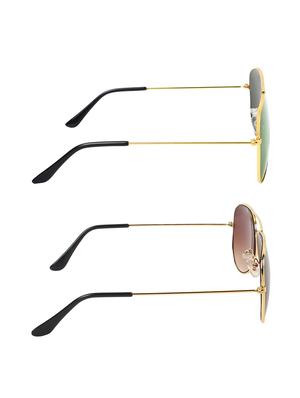 abner combo of aviator & aviator sunglases - 14930926 - Standard Image - 5