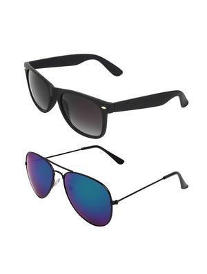 abner wayfarer, aviator sunglasses (black, blue) - 14931205 - Standard Image - 2