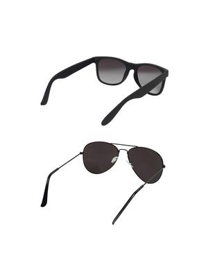 abner wayfarer, aviator sunglasses (black, blue) - 14931205 - Standard Image - 4