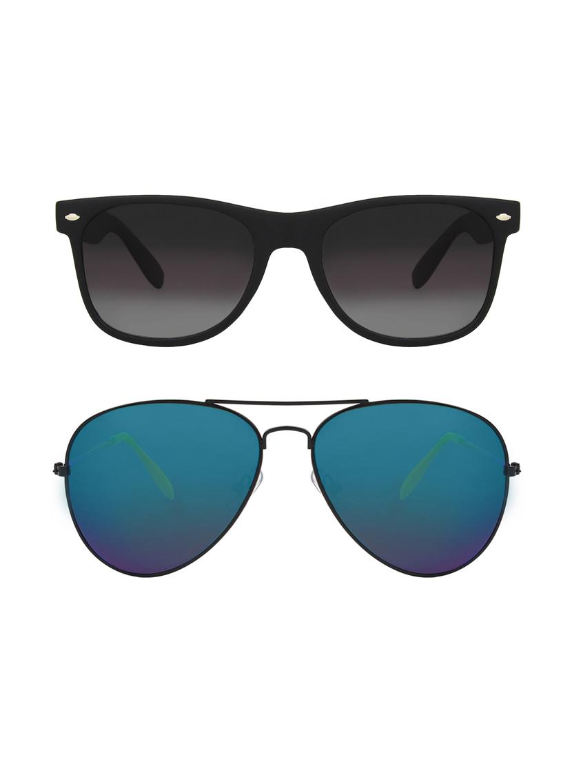 abner wayfarer, aviator sunglasses (black, blue) - 14931205 - Zoom Image - 1