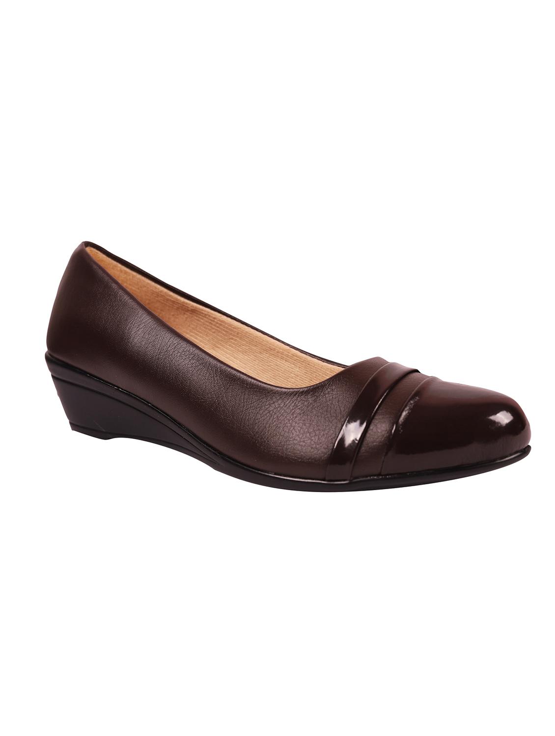 brown leatherette slip on formal shoes - 14931442 - Zoom Image - 1
