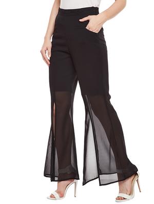 front slit flared palazzo - 14933005 - Standard Image - 2