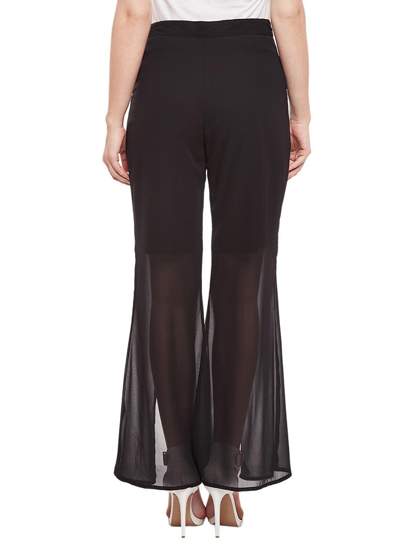 front slit flared palazzo - 14933005 - Zoom Image - 3
