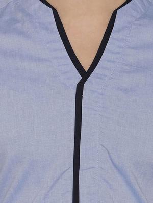 blue cotton casual shirt - 14933271 - Standard Image - 4