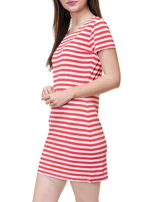 round neck striped sheath dress - 14933359 - Standard Image - 2