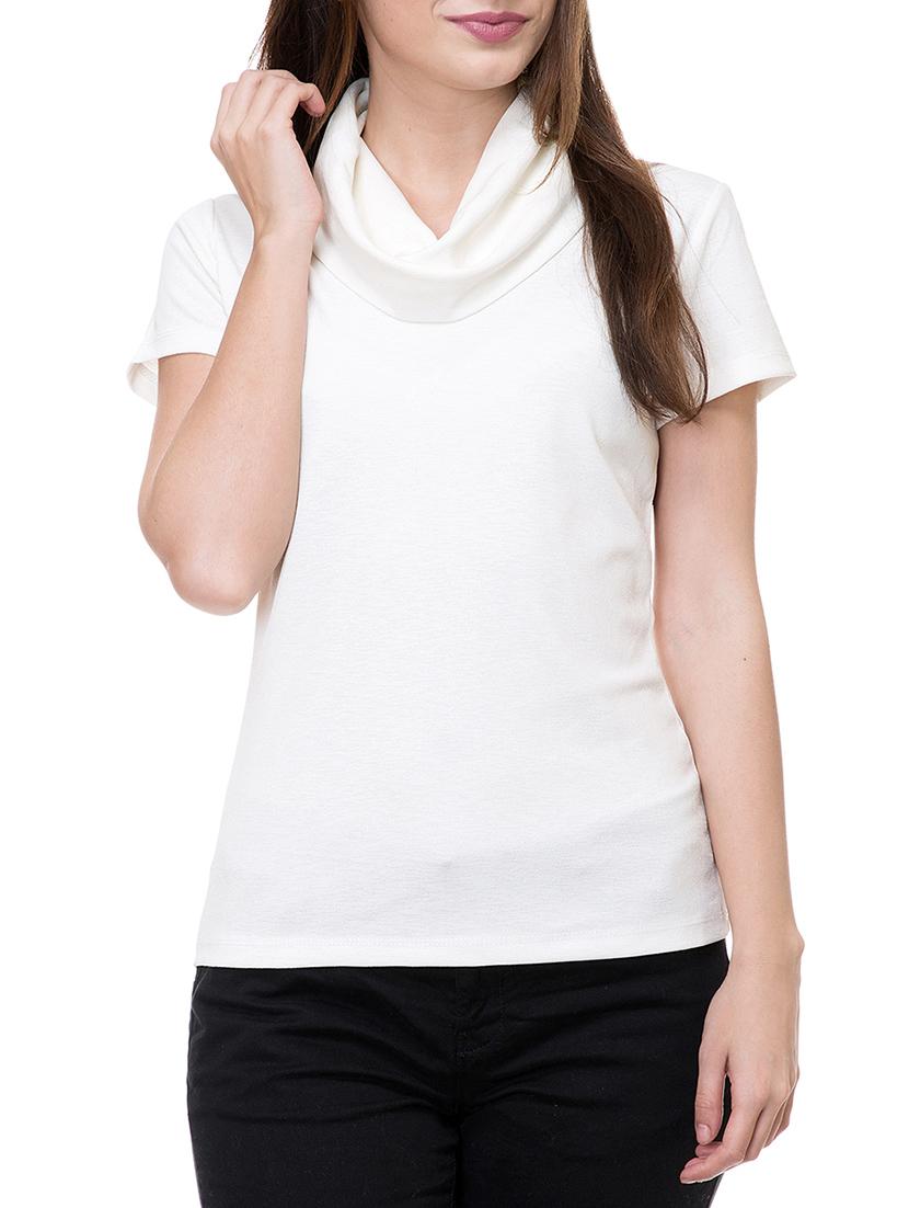 cowl neck short sleeved top - 14933403 - Zoom Image - 1